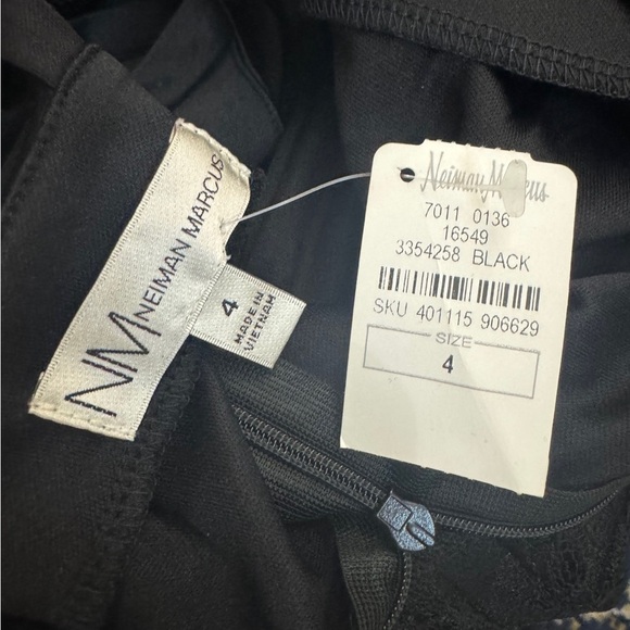 Neiman Marcus Black One piece Jumpsuit / Pant. New with tags. Size 4. Black Tie - Picture 3 of 8